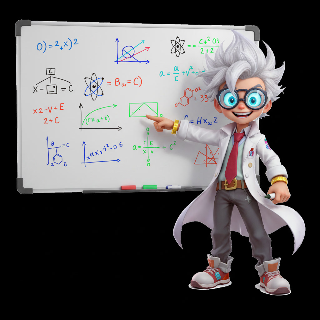 Cozmo at the whiteboard, teaching